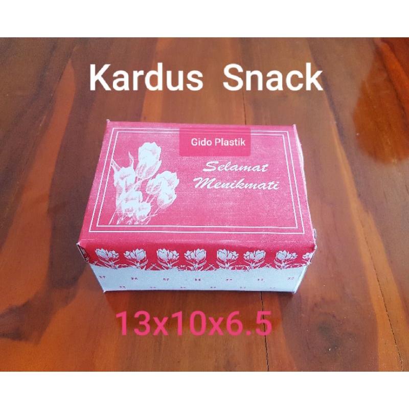 MURAH Kardus snack / kardus snack muat 1 aqua 3 jajan/ Ukuran 13x10x6.5