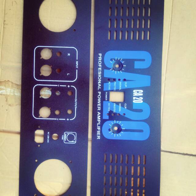 PLAT PANEL POWER CA 20 BAHAN TEBAL / PANEL POWER CA20