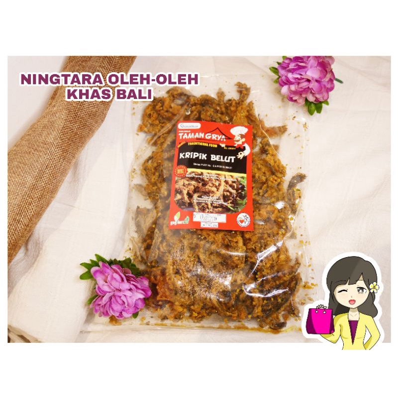 KRIPIK BELUT CRISPY TAMAN GRYA BUMBU REMPAH BALI (KERIPIK LINDUNG TEPUNG GURIH)
