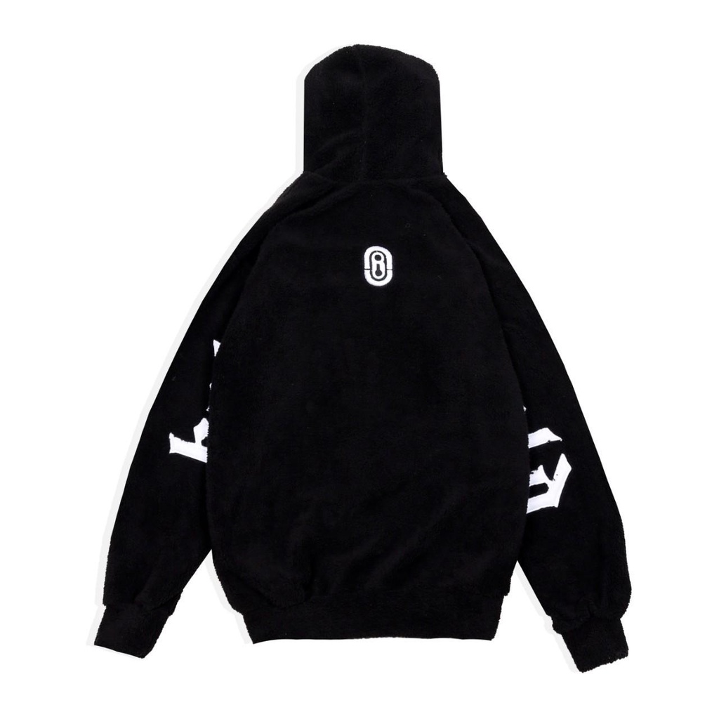 SWEATER HOODIE JUMPER PRIA MODEL BORDIR SHERPA LOGO S&amp;H HITAM, HODIE PRIA, HOODIE DISTRO PRIA M, L, XL,XXL (Pria&amp;Wanita)|(M-