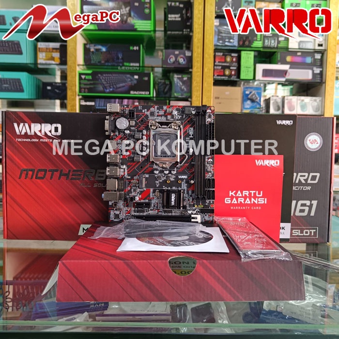 Paket Mainboard 1155 H61 DDR3 VARRO + Core i5 3470 + FAN + RAM GARANSI 1 TAHUN