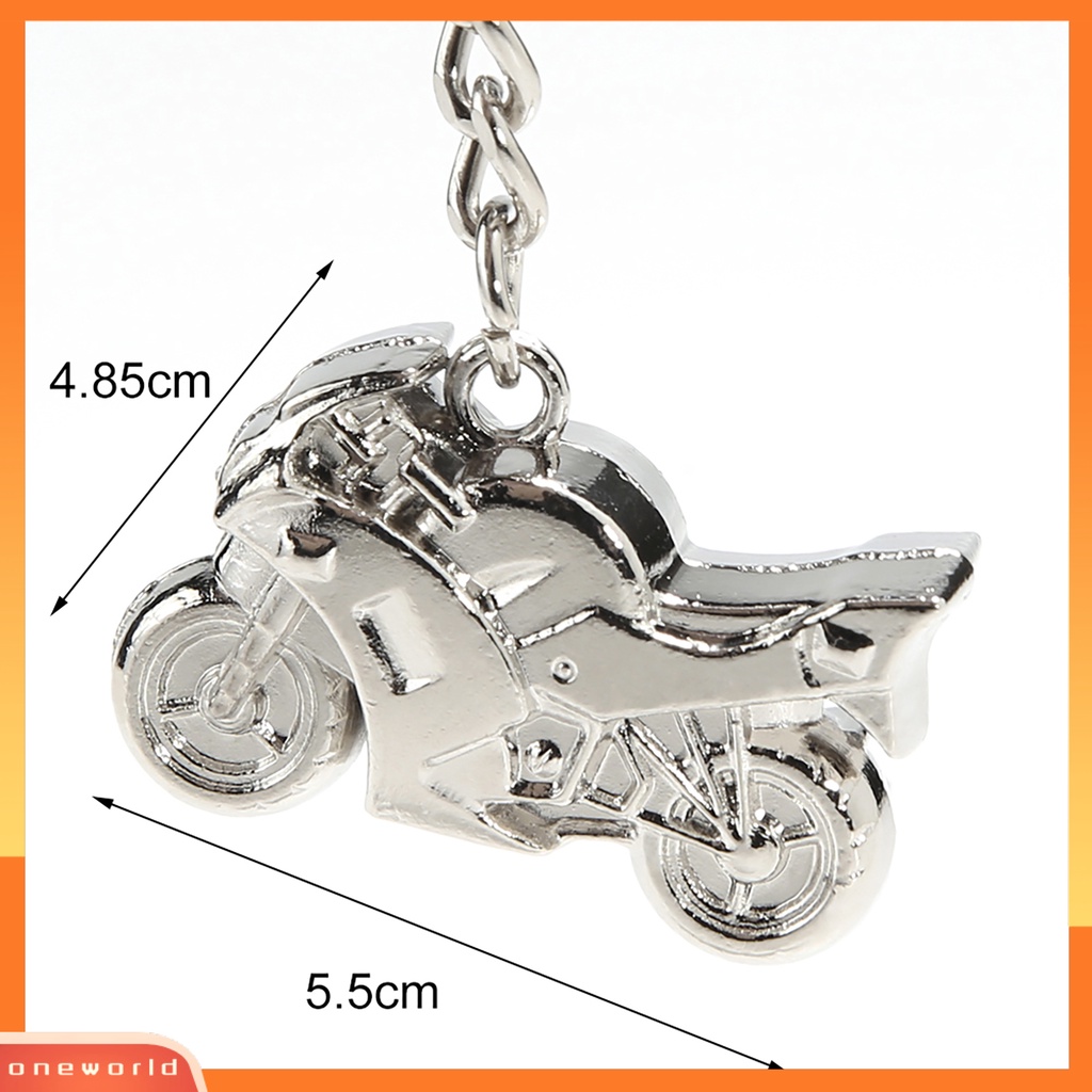 {oneworld} Pria Keyring Exquistie Hias Zinc Alloy Motor Keren Liontin Gantungan Kunci Untuk Pesta