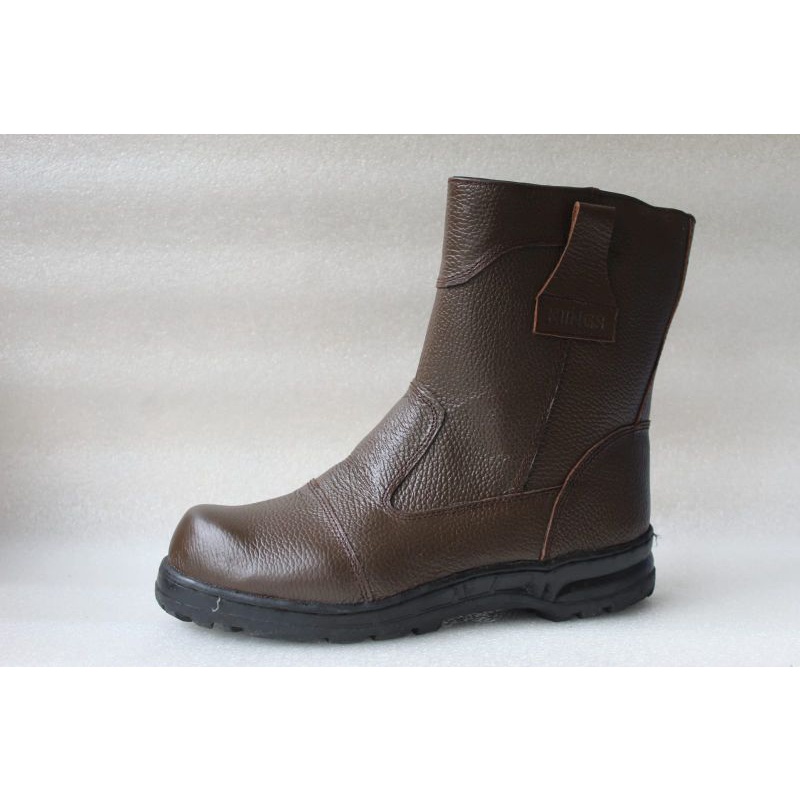SEPATUSAFETIKING/SEPATU SAFETY BOOT/SEPATU SAFETY PRIA MURAH/SEPATU SAFETY KULIT ASLI SOL KARET UJUNG BESI