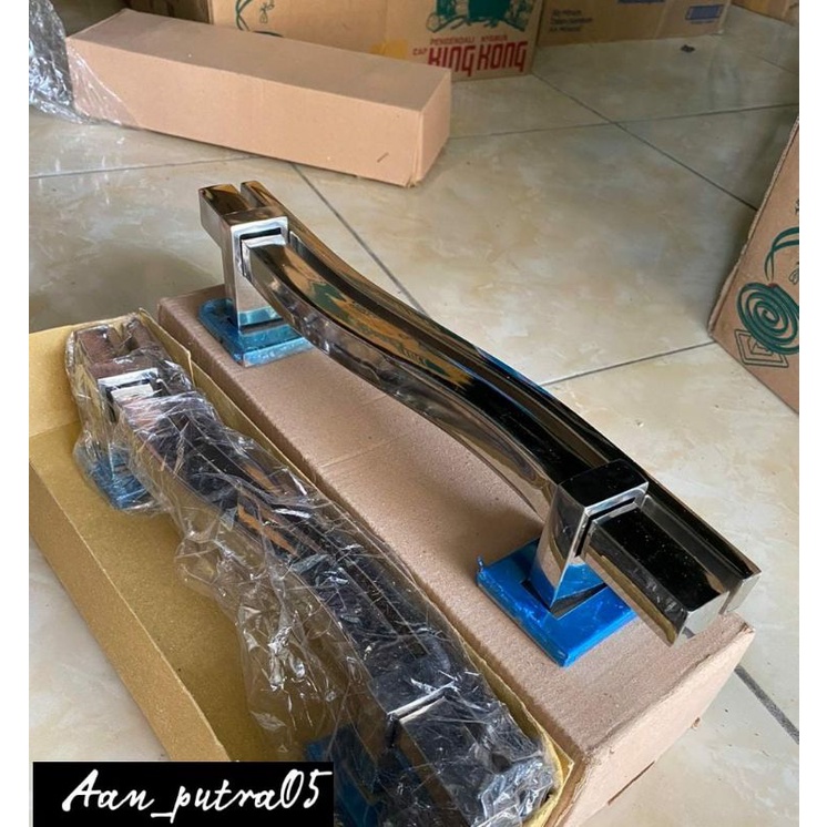 handle pintu/gagang pintu rumah minimalis model S TWIN full glosi