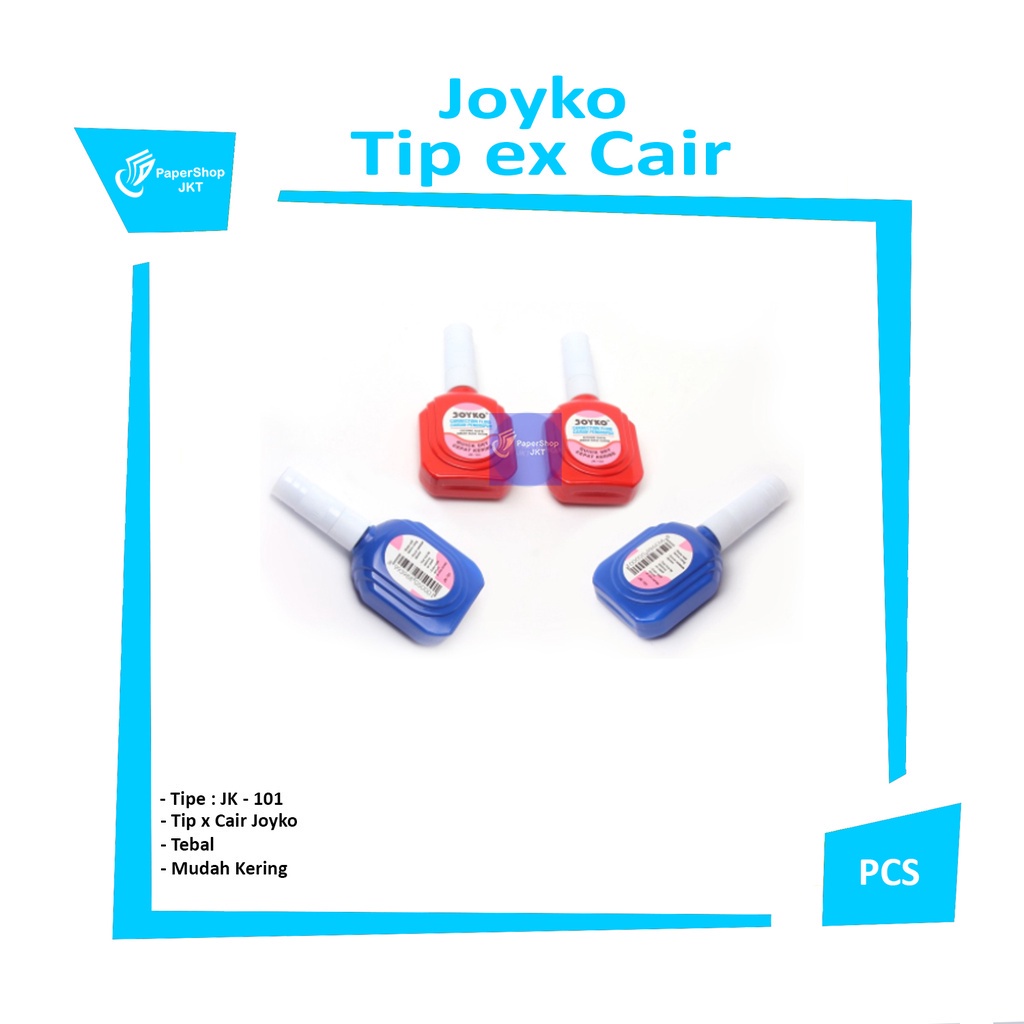 

JOYKO - Correction Fluid JK-101 Tip ex Cair - Pcs