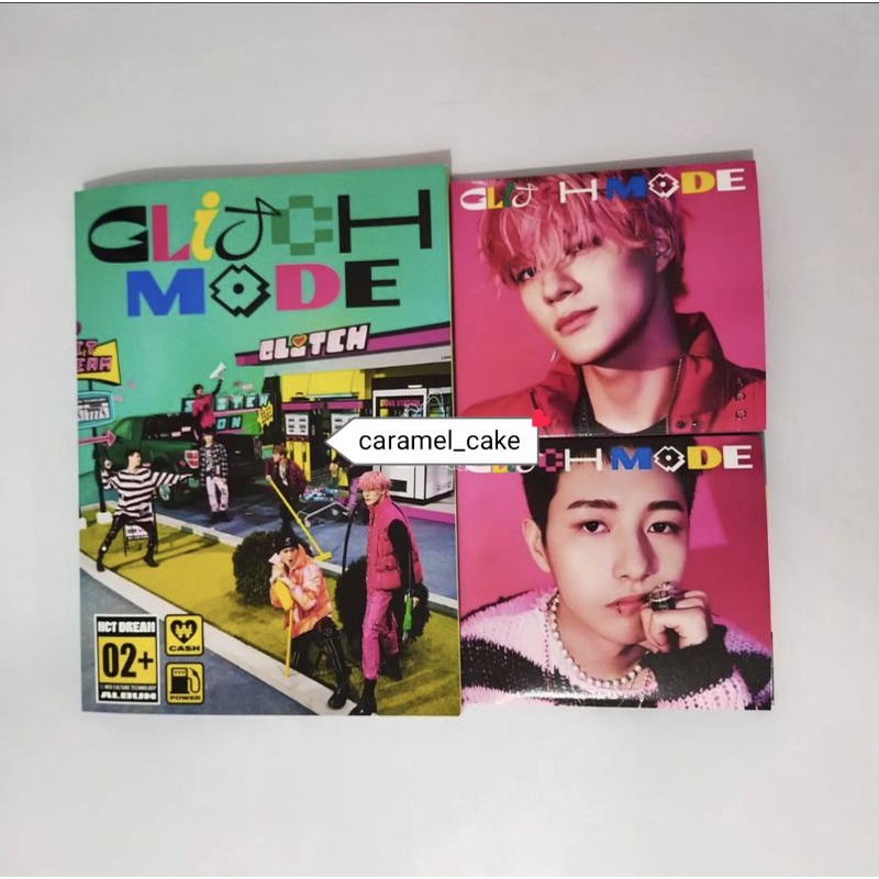 PB ALBUM ONLY GLITCH MODE, DIGIPACK JENO GLIMO & DIGIPACK RENJUN GLIMO