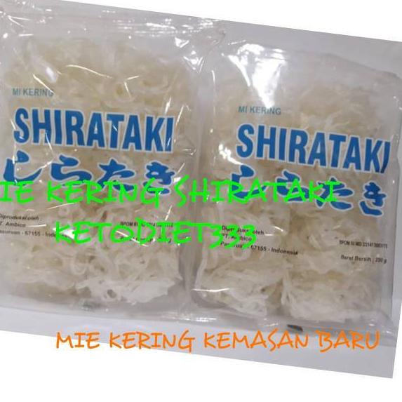 

Terbaru[KF7]-Low Carbs Dry Shirataki 250gr isi 10keping Mie Shirataki Kering