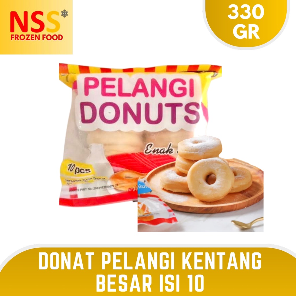 

DONUT PELANGI KENTANG BESAR ISI 10 PCS X 10