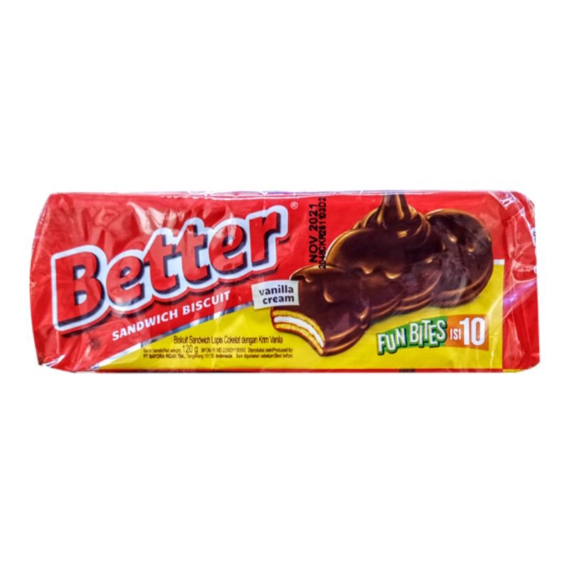 

Better Sandwich Biscuit Fun Bites 120gr isi 10pcs