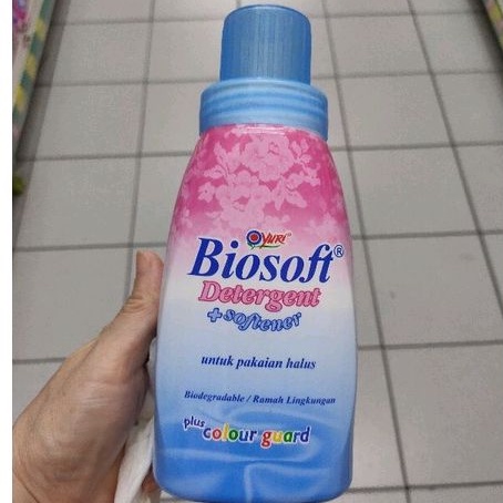 Biosoft detergent softener sabun cuci baju deterjen cair dengan pelembut detergen 375ml