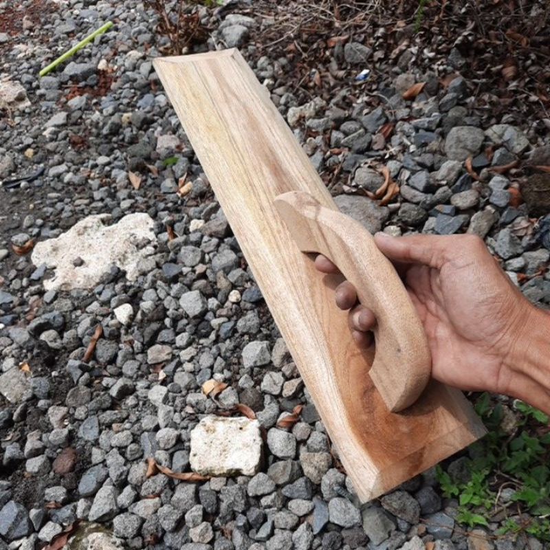 raskam kayu jati asli murah 40 cm reskam plaster acian