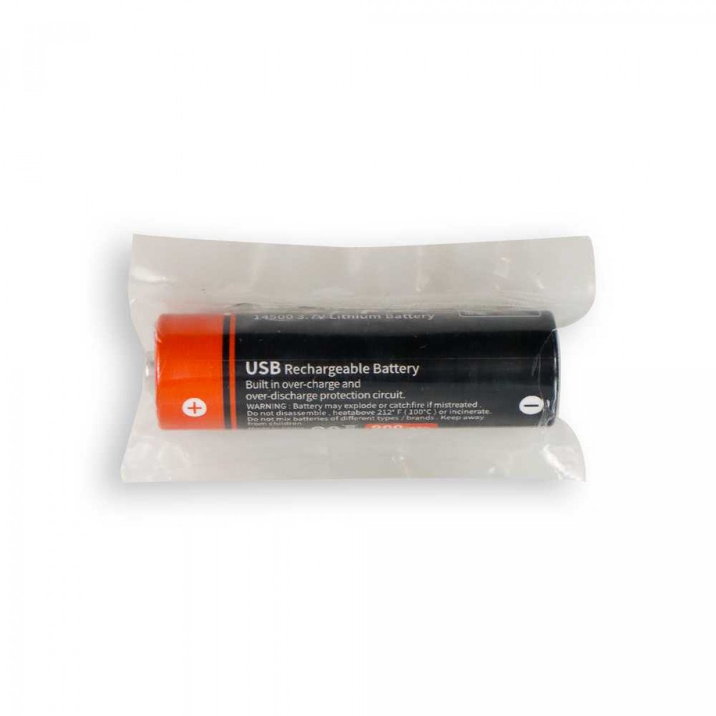 Baterai 14500 Li-Ion Rechargeable Isi Ulang 3.7V 900mAh 1 PCS