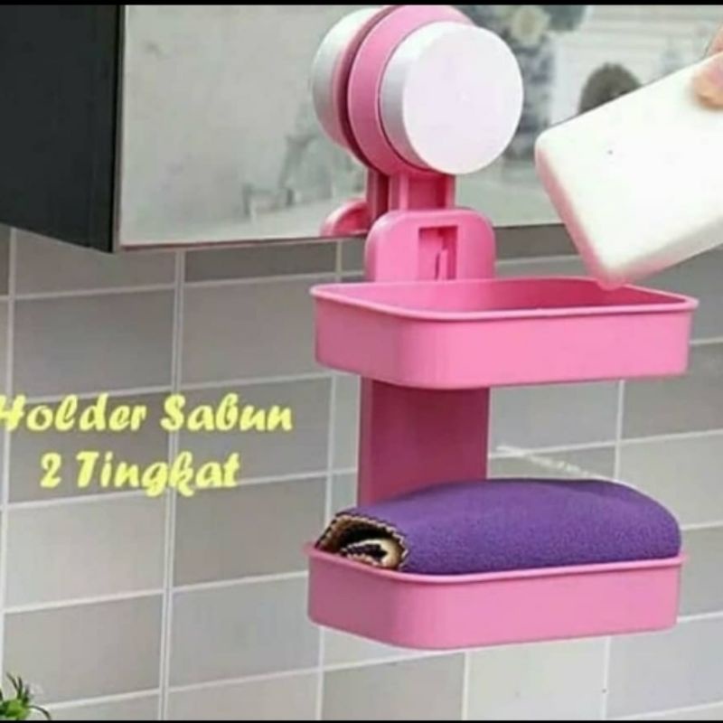 TEMPAT SABUN 2 TINGKAT HOLDER SABUN 2 SUSUN