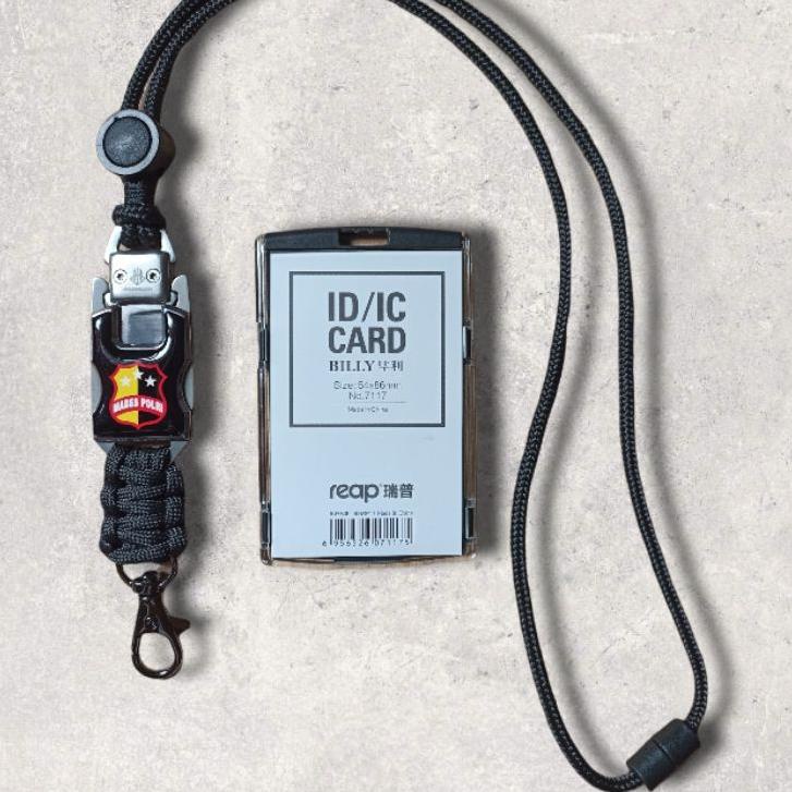 

지 LANYARD ID CARD MODEL TACTICAL LOGO MABES POLRI Best !