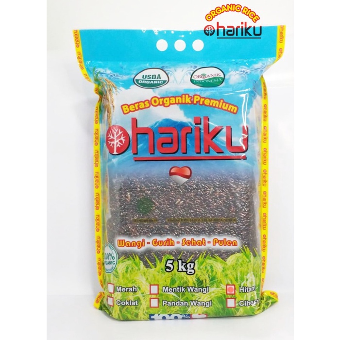 

Beras Hitam Organik Hariku 5 kg