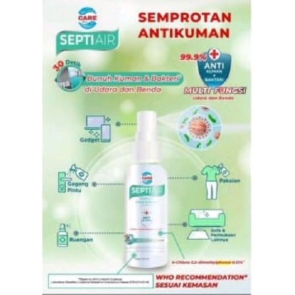 Septi air spray 100 ml / desinfektan / antiseptik ruangan