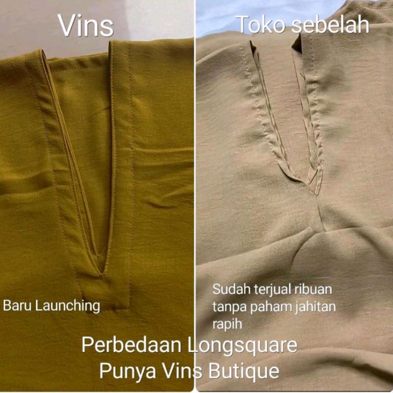 VINS - LONG SQUARE NAGITA ANAK CRINKLE AIRFLOW NINA LONG