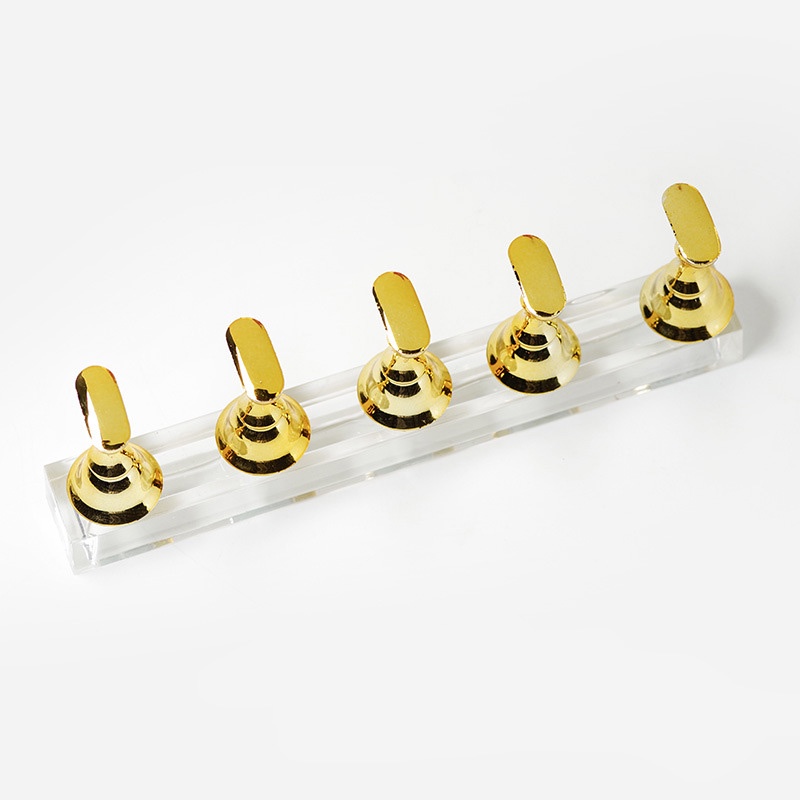 Stand display kuku palsu, nail holder magnetik untuk latihan nail art