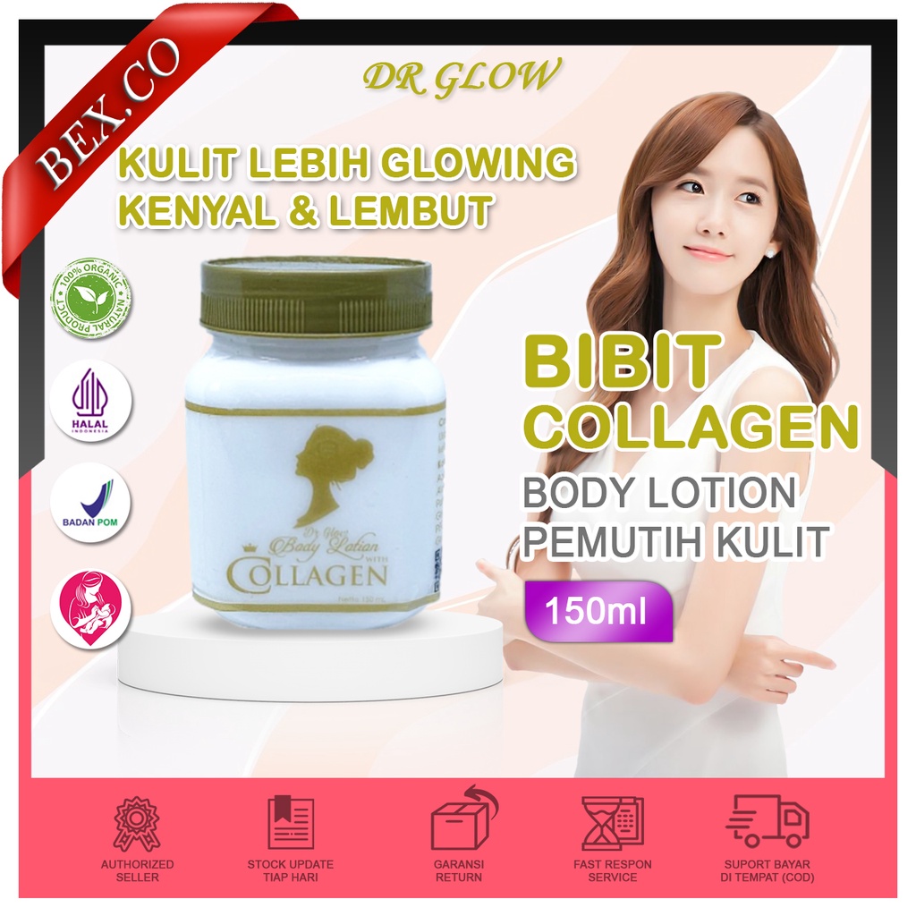 [BISA COD] Colagen Body Lotion - Bibit Collagen Cream Pemutih Wajah BPOM (AMAN) Bibit Colagen Pemuti