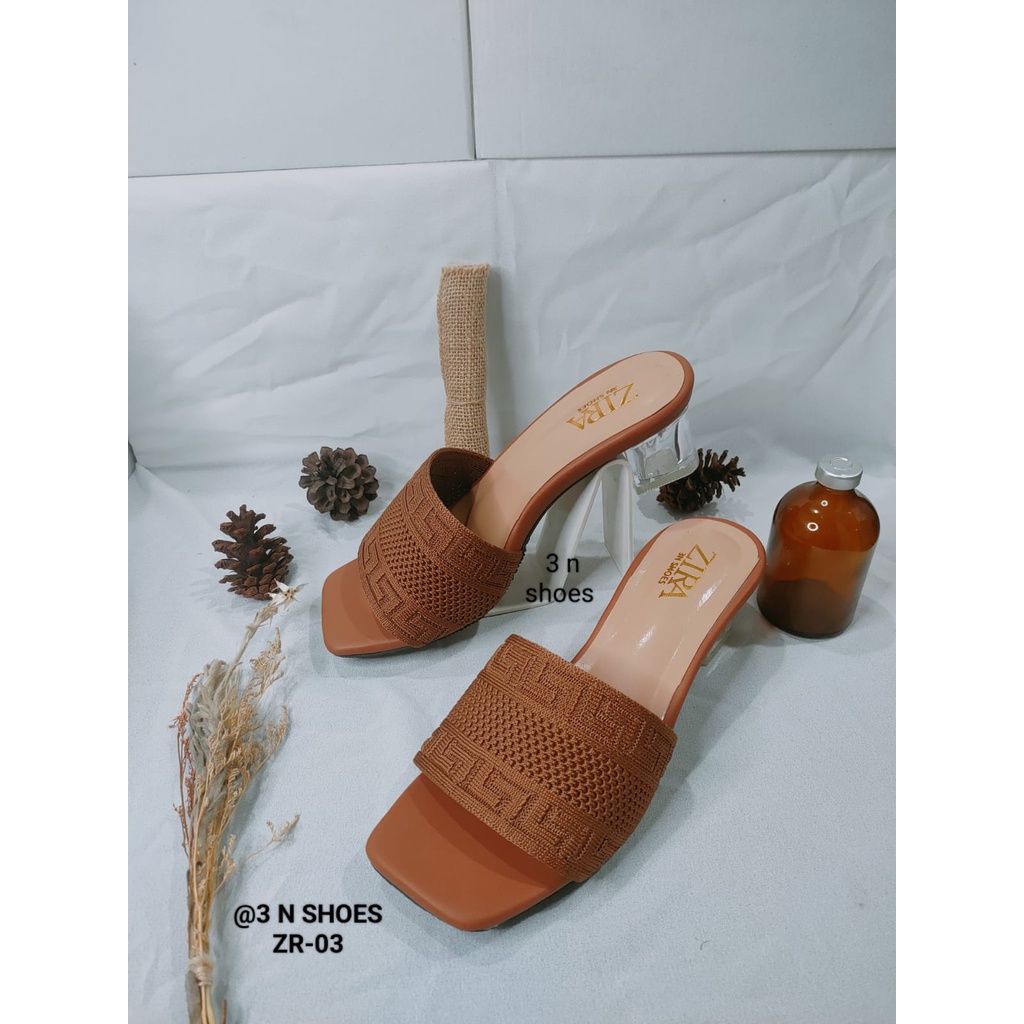 Sendal Heels Rajut Hak Kaca 5cm Terbaru Sandal buat Kondangan Wanita Kekinian  Hills Prempuan Sandal Real Pictt Sandal Pesta Sandal Cewek Dewasa Sandal hak kaca terbaru termurah ZR 03