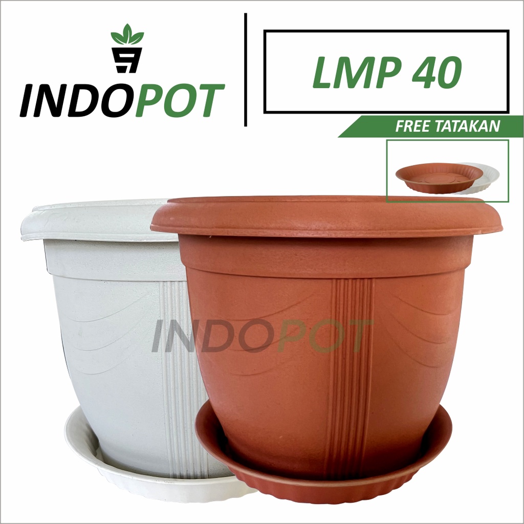 Pot Bunga Besar 40 (34,5cm) Include Tatakan Pot + Tatakan LMP 339