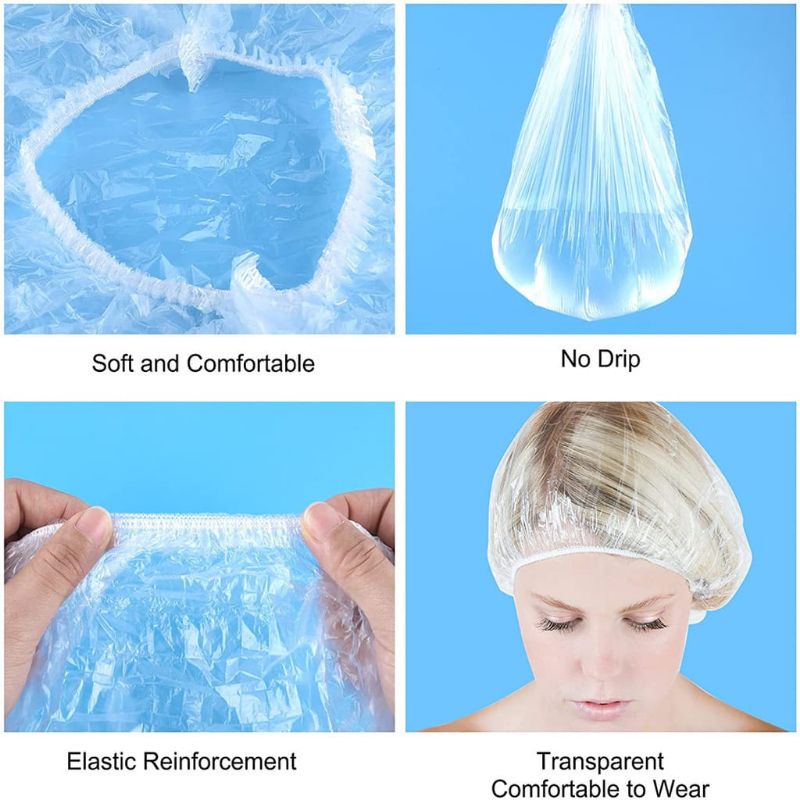 (LGS) Per PCS Shower Cap Polos Travel Sekali Pakai / Penutup Kepala helm / Berenang / Bungkus Makanan / Semua Yang Bisa Dibungkus