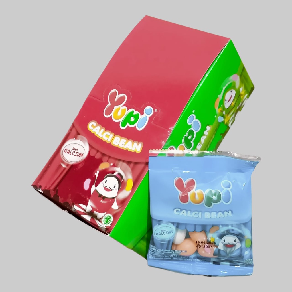 YUPI Calci Bean Jelly Gummy Candy [12 pcs/box]