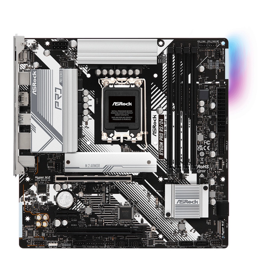 Motherboard ASROCK B760M PRO RS/D4 mATX LGA1700 HDMI DP - B760M PRO RS