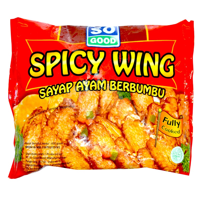 

So Good Chicken Spicy Wing 500Gr