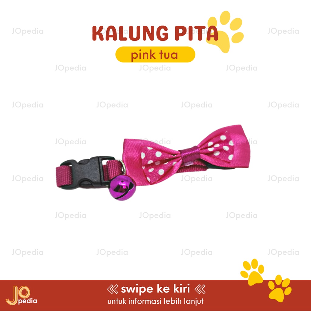 KALUNG PITA Kucing Anjing Kelinci Kalung Lonceng Dog Cat Collar Bell