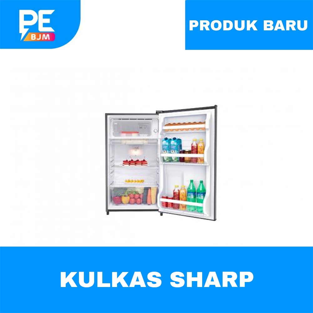 KULKAS SHARP 1 PINTU 128 LITER SJ-N162N-HS GARANSI RESMI