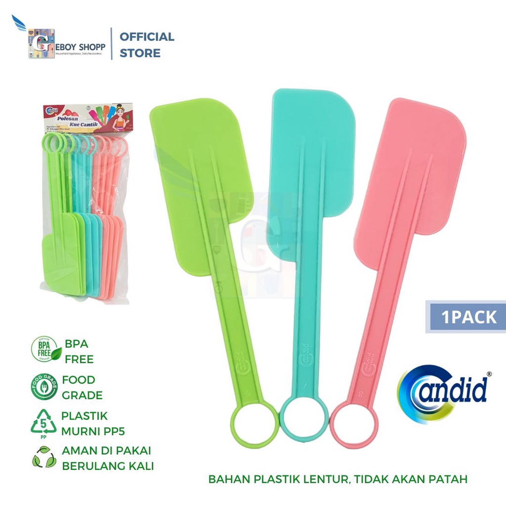 Jual Polesan Kue Spatula Kue Plastik Cantik Pack Pcs Shopee Indonesia