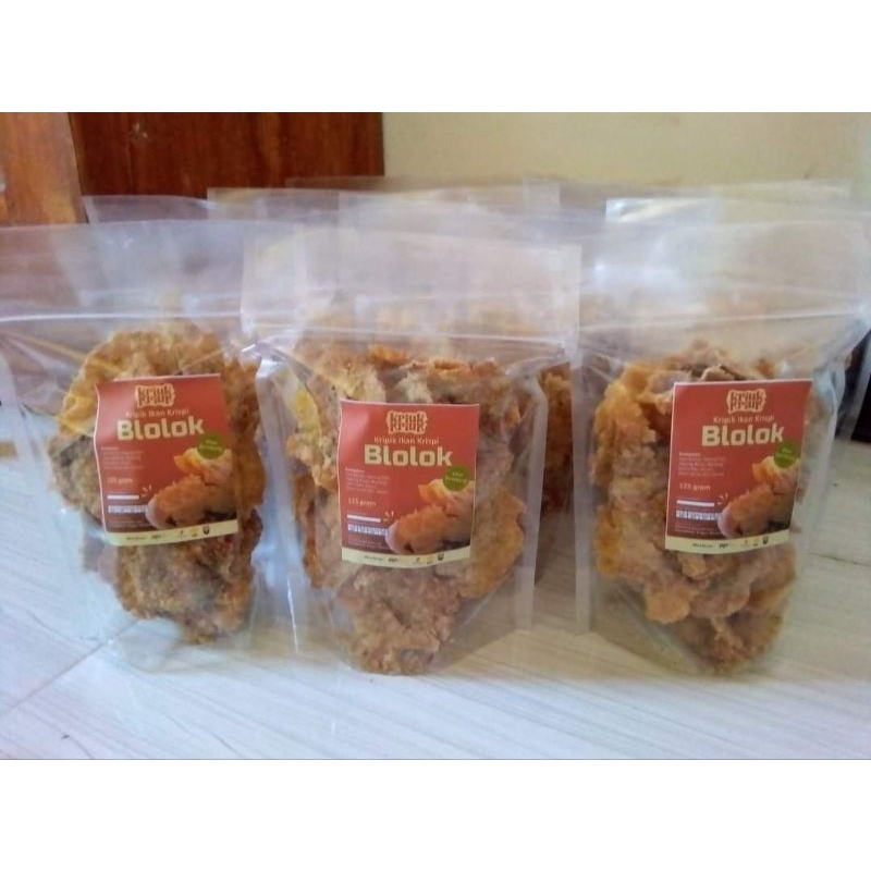 

Kripik Ikan Crispy ( Ikan Blolog / Bloso ), Kripik Ikan Blolog Crispy