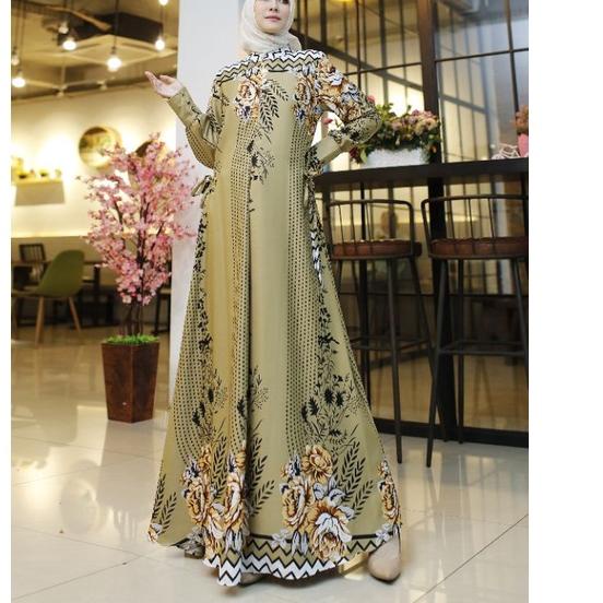 RIK521 ADISTY dress gamis maxmara lux premium gamis pesta lebaran jumbo busui []