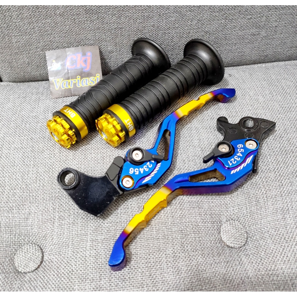 HANDEL HANDLE REM KOPLING MOTOR VIXION OLD VIXION NEW R15 NEW V3 SCARLET CNC TWOTONE 1SET PLUS GRIP 