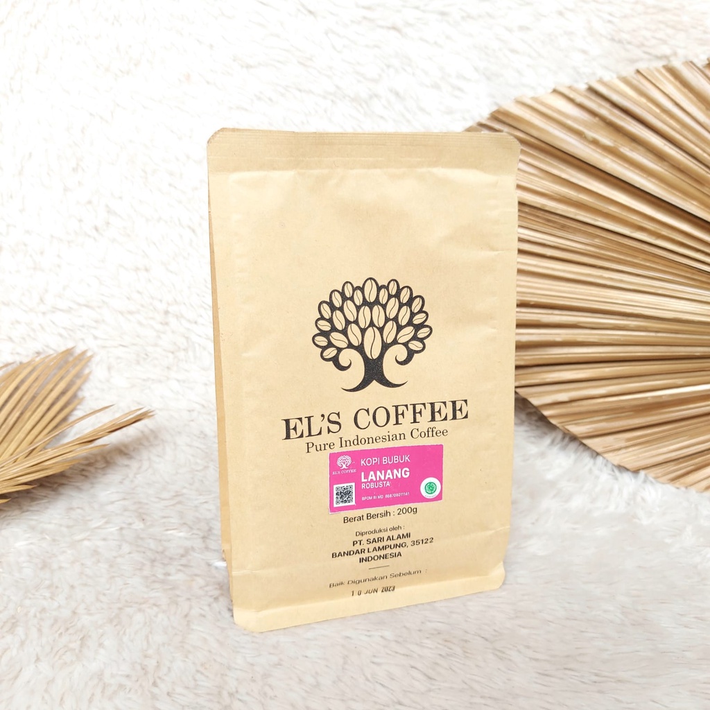 

Coffee Lampung Kopi Bubuk Lanang Special Caculs Snack 200 Gram