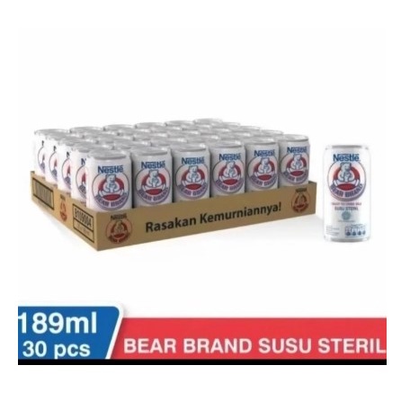 

Bear brand 1 karton 189 ml isi 30 pcs 1 krat
