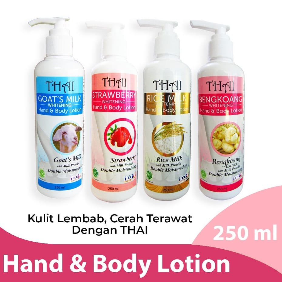 Hand &amp; Body Lotion Thai Goat's Milk whitening 250 Ml Kosmetik Arjuna