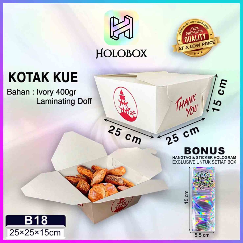 

Lunch Box/Kotak/Kotak Makanan/Kotak Murah/Anti Minyak/Food Grade/B18