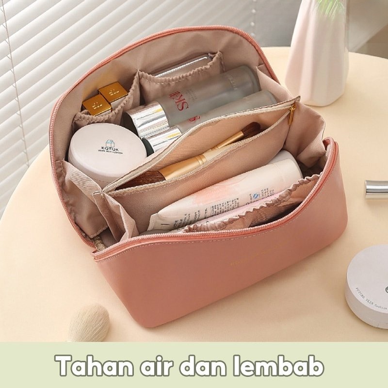 Pouch Kosmetik POLOS Tas Kosmetik Pouch Make Up Waterproof 91032 // 91040