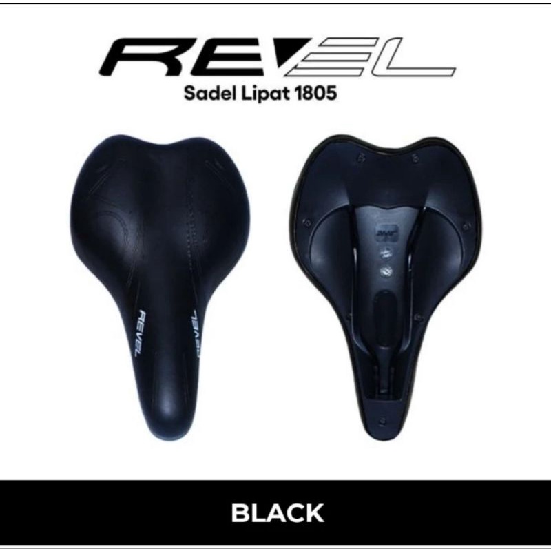 SADEL SEPEDA EMPUK NYAMAN MERK REVEL SEPEDA MTB SELI LIPAT WARNA COKLAT BROWN CLASSIC DAN HITAM BLACK