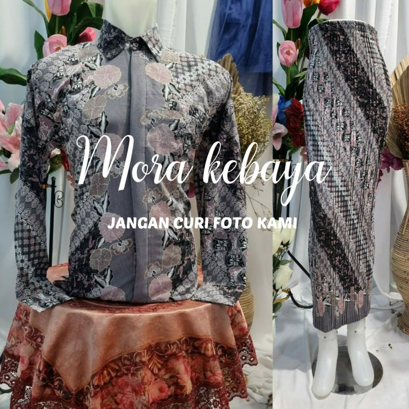 Couple batik/kemeja batik/rok batik/couple kemeja batik rok plisket