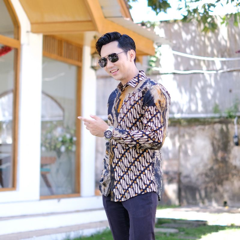 kemeja batik laki laki premium lengan panjang terbaru batik kertojoyo Baju Batik Pria Eksklusif Termurah