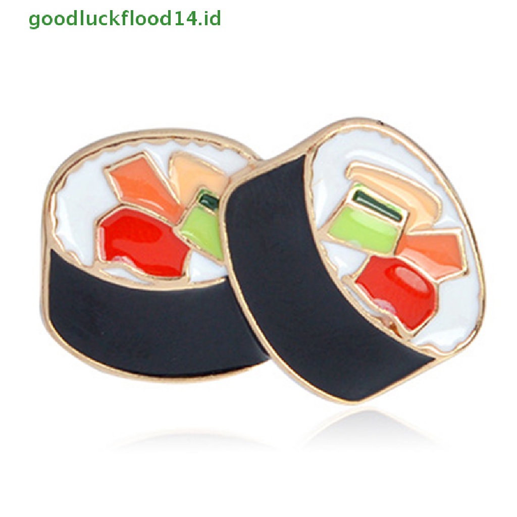 [GOOGFOUR] 3pcs/set Enamel Jepang Makanan Sushi Bros Pin Kemeja Kerah Lencana Pin Perhiasan [TOP]