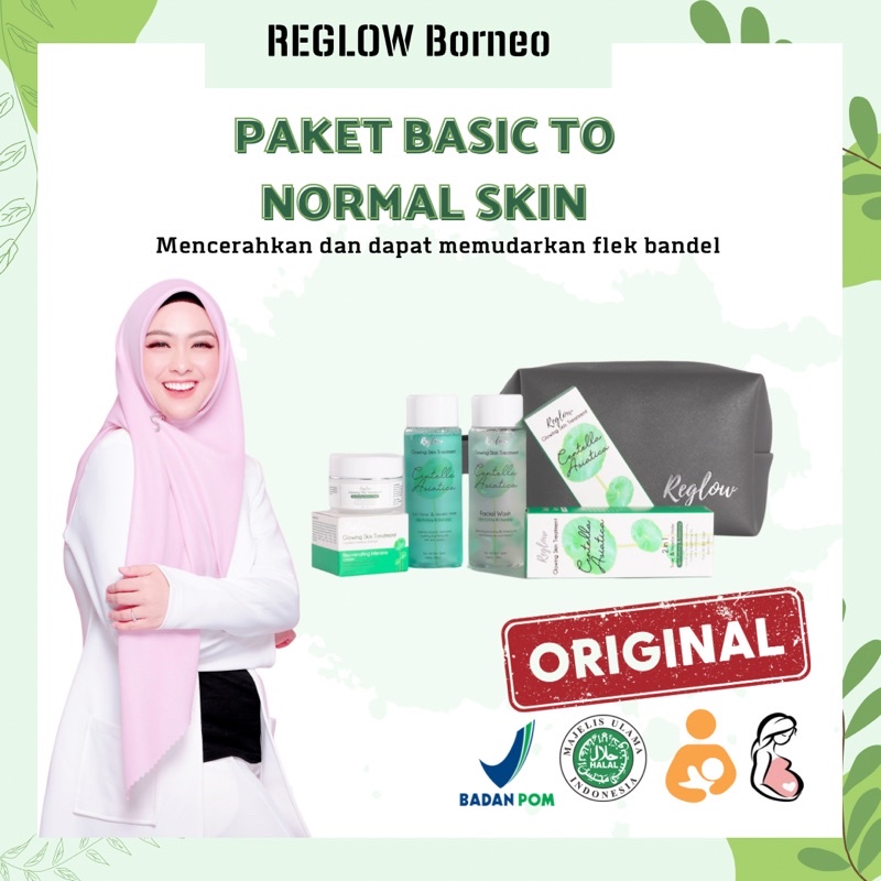 Paket Basic to normal skin reglow kalimantan selatan tengah murah original facial wash cream serum s
