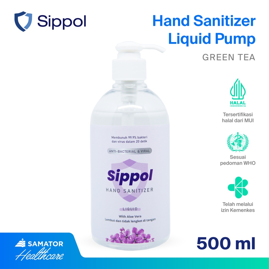 Sippol Hand Sanitizer Liquid 500 ml Pump