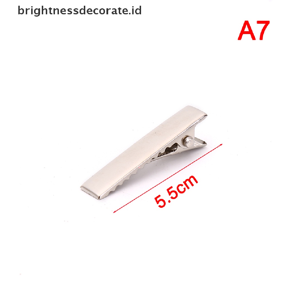 [Birth] 100pcs Hitam Hairclips Single Prong Alligator Hairpin Blank Setg Hair Clips [ID]