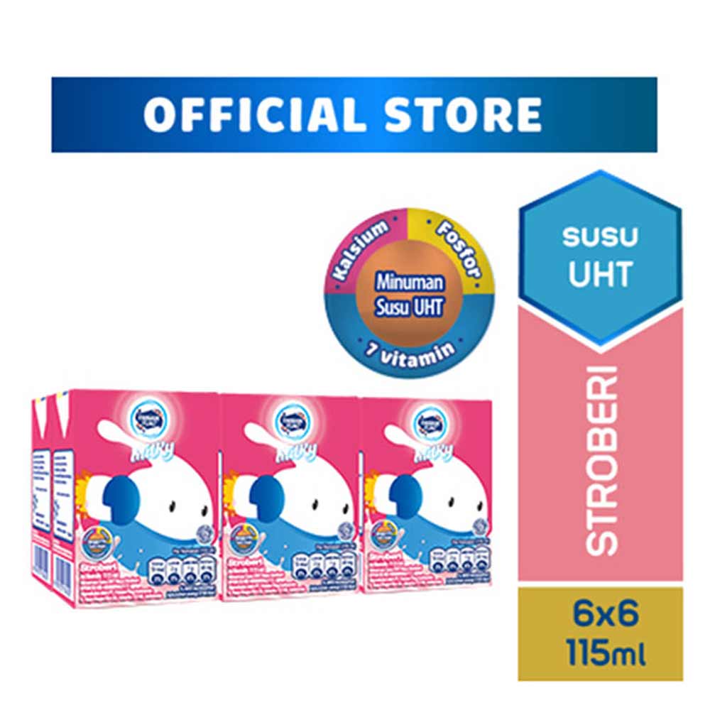 

FRISIAN FLAG Susu Cair Uht Milky Strawberry Pack 6 x 115ml