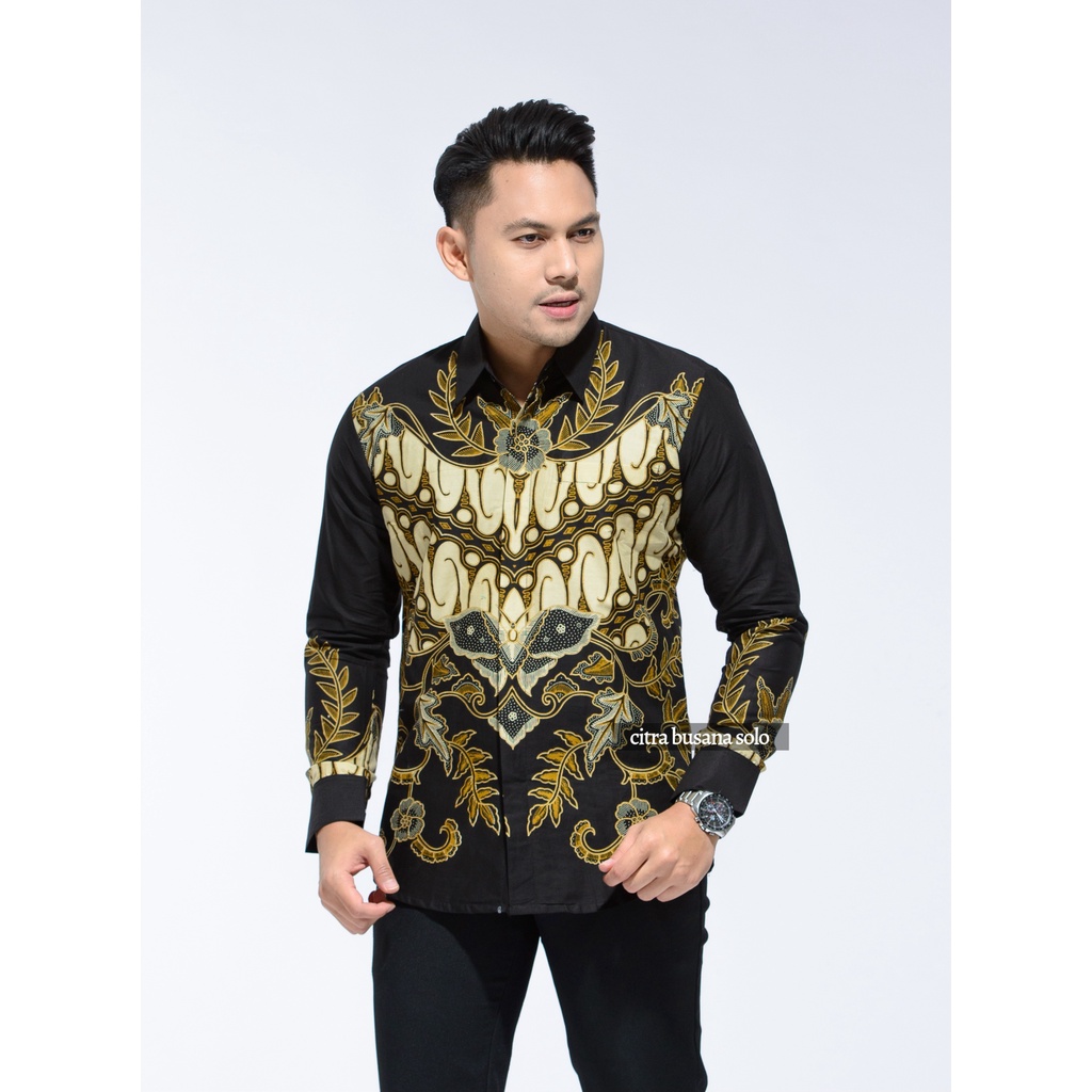 DARREN SLIMFIT Kemeja Batik Pria Full Furing Bahan Katun Primisima