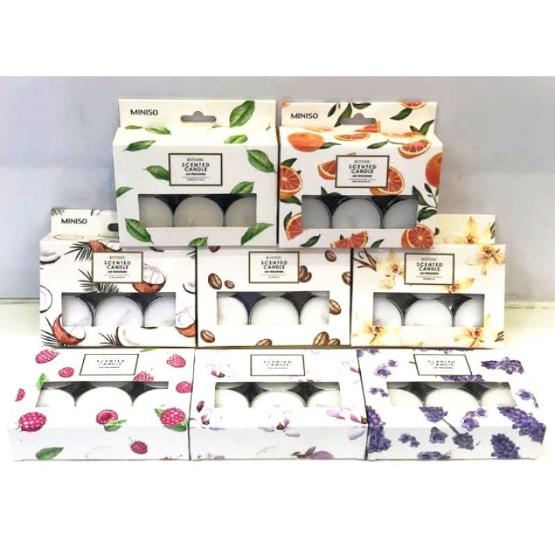 TERMURAH Miniso Scented Candle - Lilin Aromaterapi Isi 12